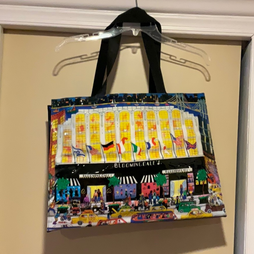 Vintage Bloomingdales PVC Lined tote